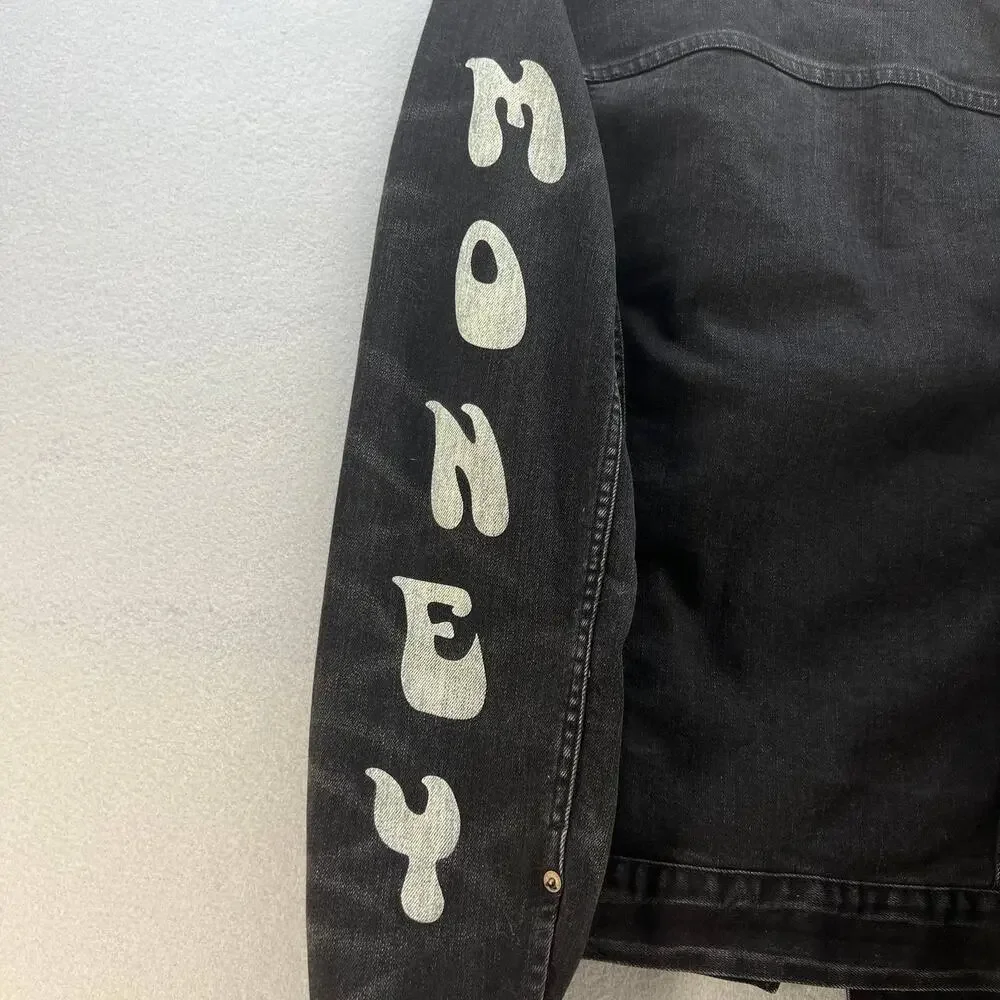 AE X Young Money Unisex Black Denim Jacket - Picture 11 of 15